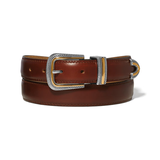 Brighton Apollo Two Tone Belt Apollo (Black or Old Tan)