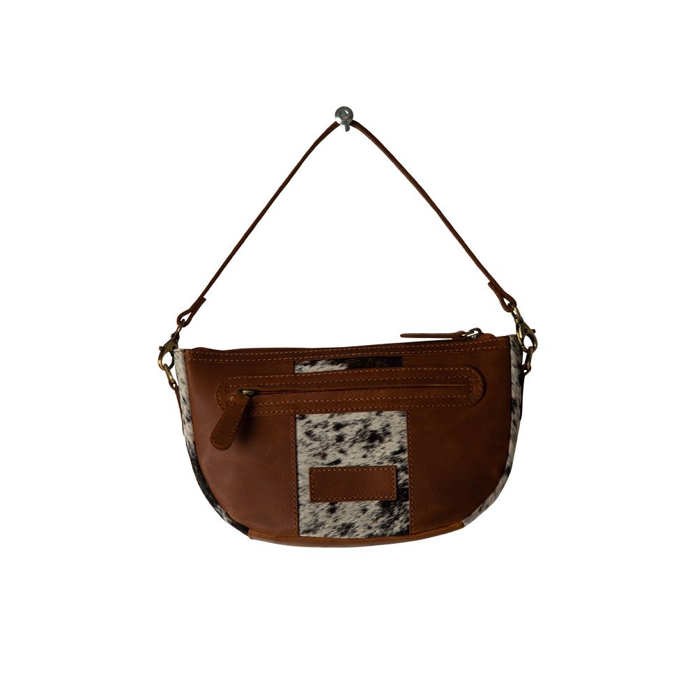 Wynona Curved Hand-Tooled Bag