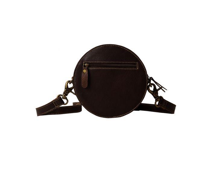Magnolia Lane Hand-Tooled Round Bag