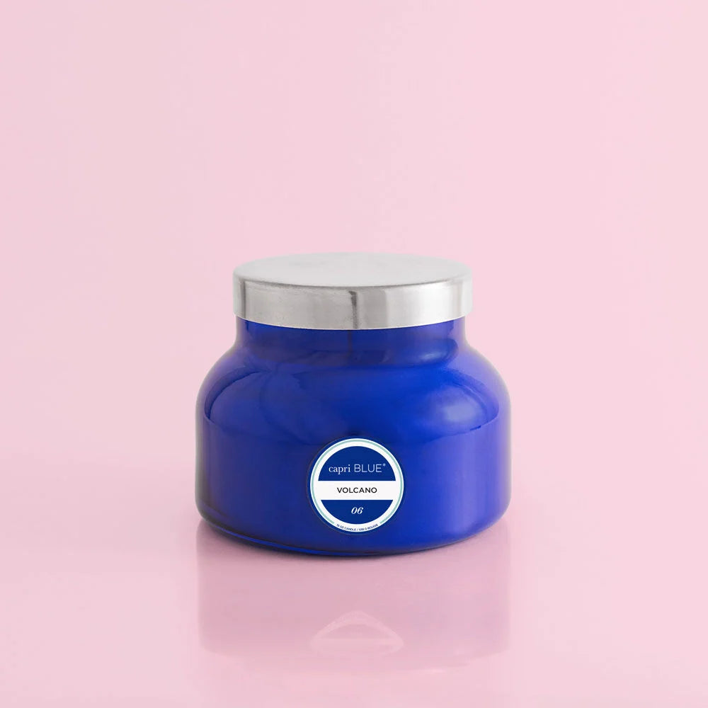Blue Signature Jar Capri Blue Candle 19oz (Blue, White Signature, or Iced Matcha)