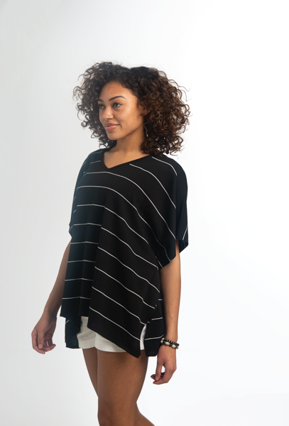 Yacht Striped Top-Navy or Black