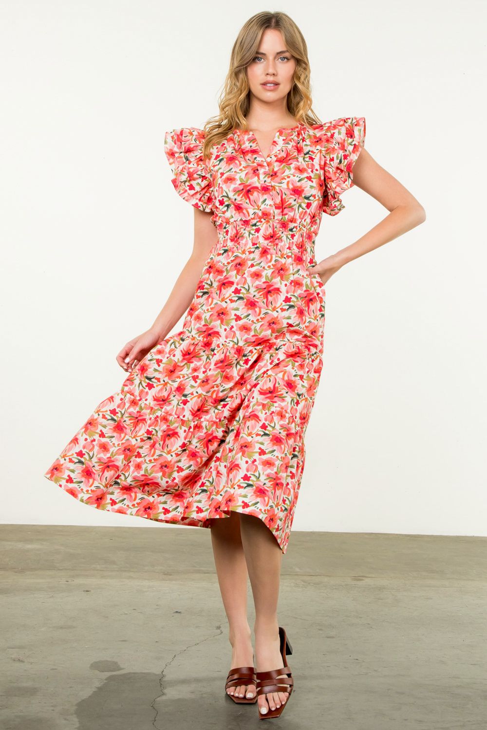 Dahlia Floral Dress