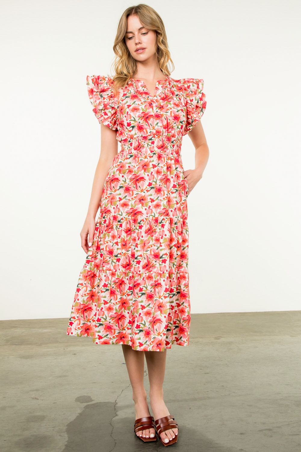 Dahlia Floral Dress