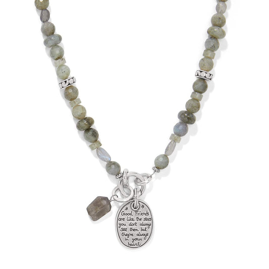 Brighton Token Charm Labradorite Necklace