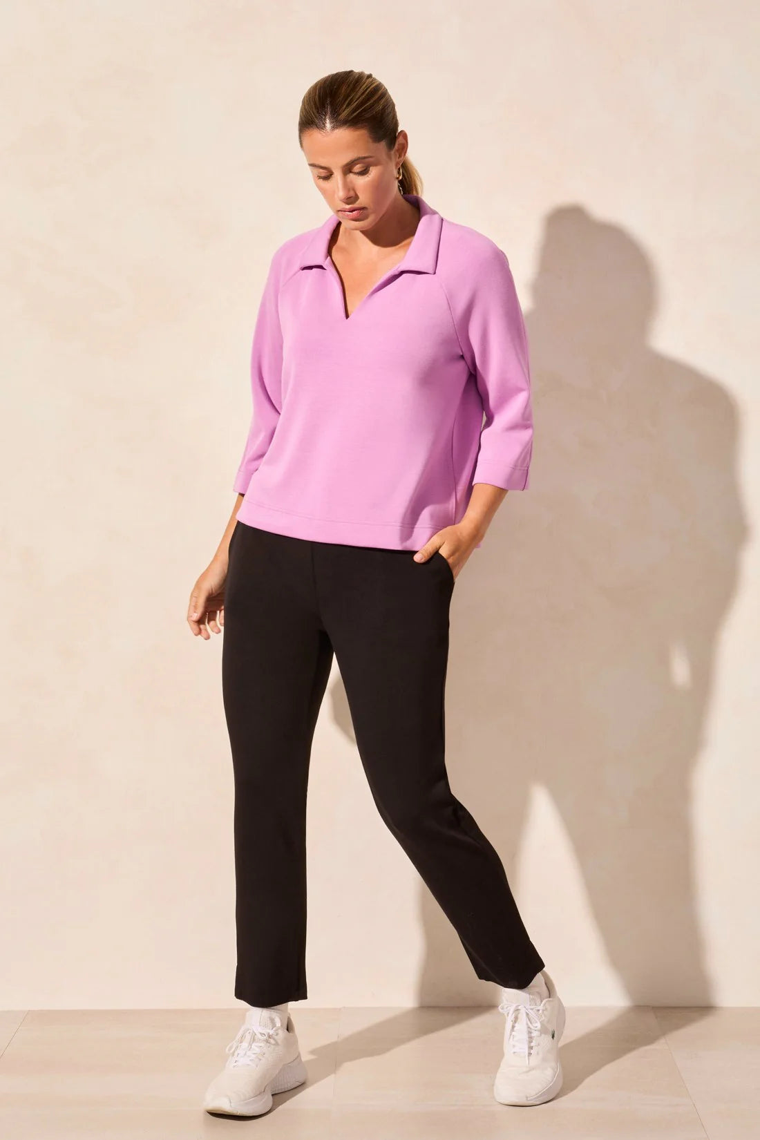 TRIBAL TECHNO LUX PULL-ON CAPRI WITH SIDE SLITS (4 Colors)