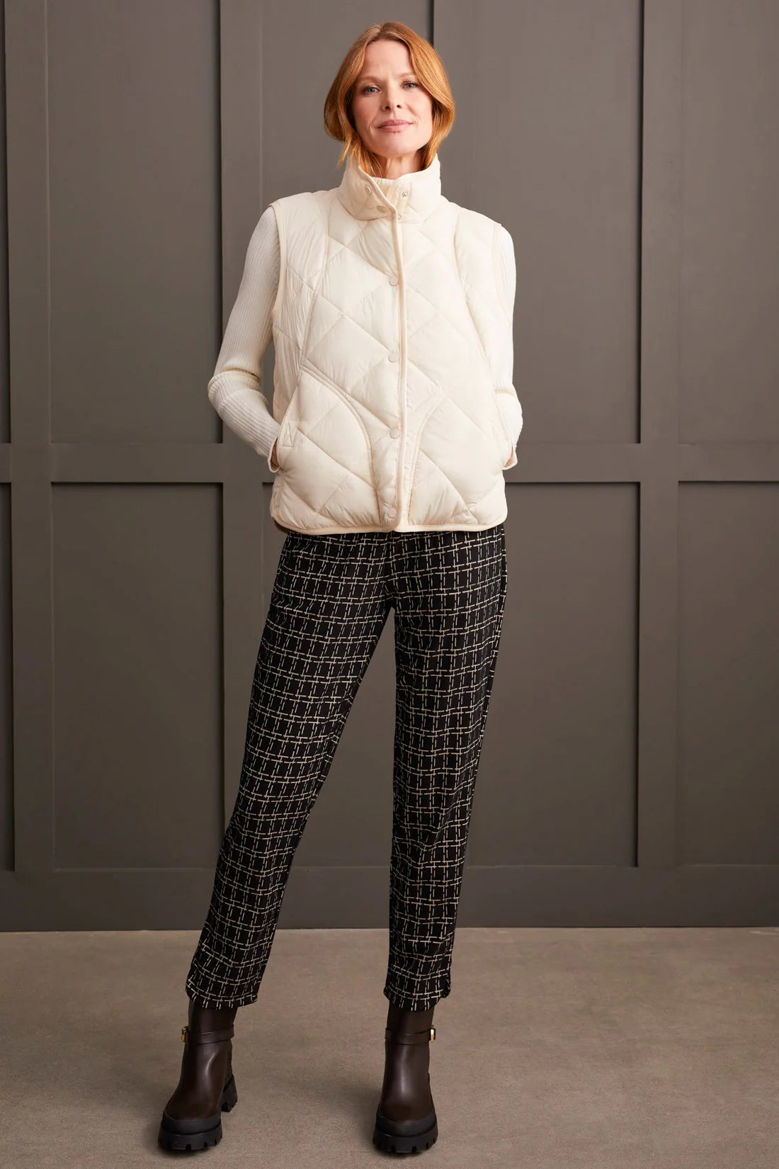 TRIBAL Moonstone QUILTED A-LINE PUFFER VEST