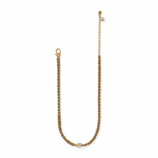 Brighton Trust Your Journey Pearl Chain Short Necklace