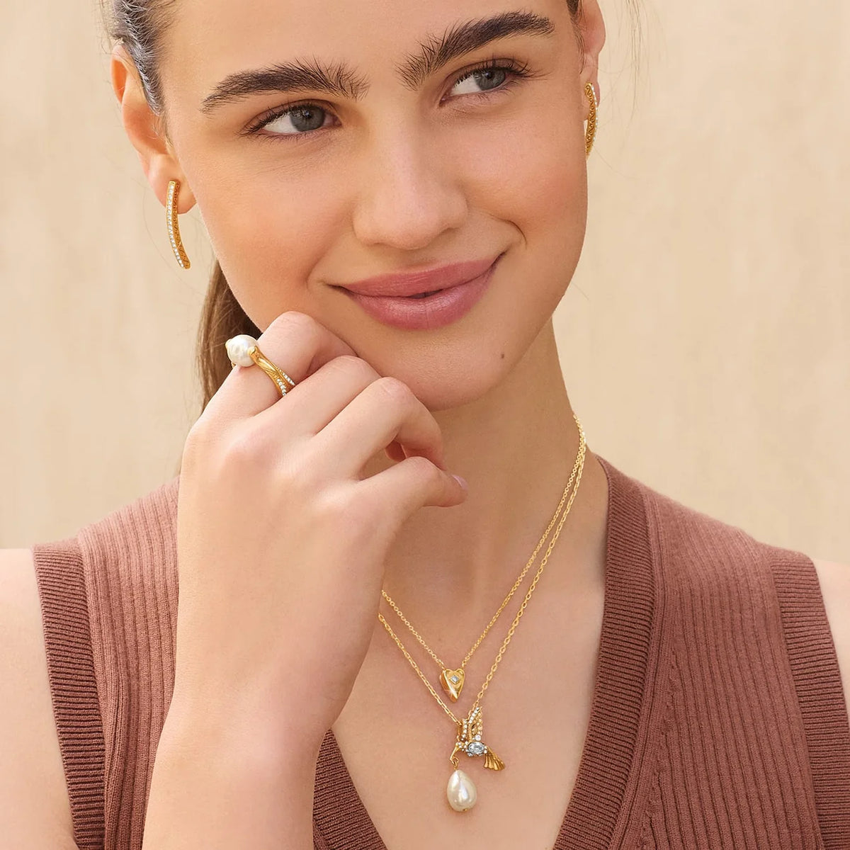 Brighton Trust Your Journey Pearl Ring