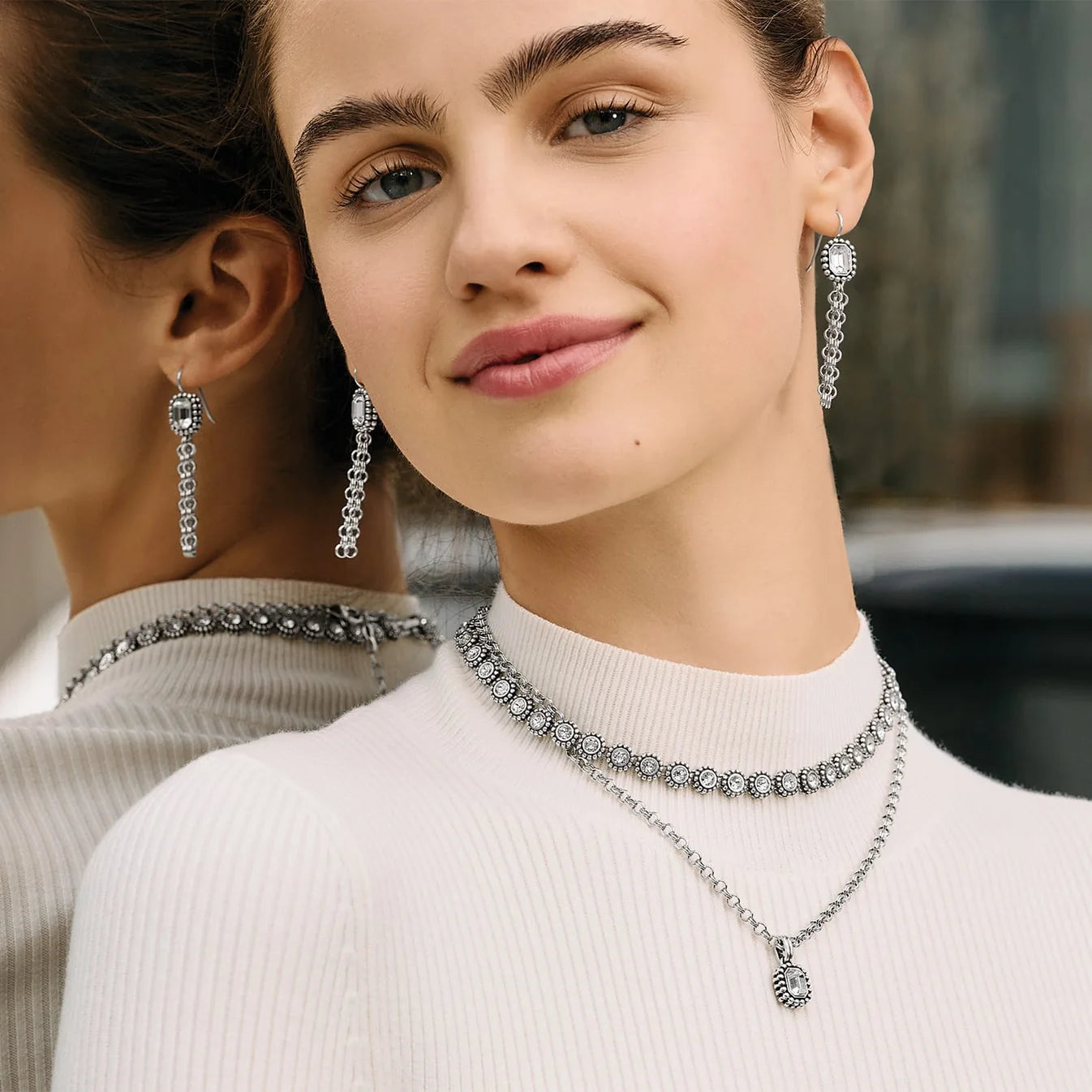 Brighton Twinkle Luxe Tassel French Wire Earrings