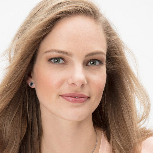 Brighton Twinkle Black Mini Post Earrings