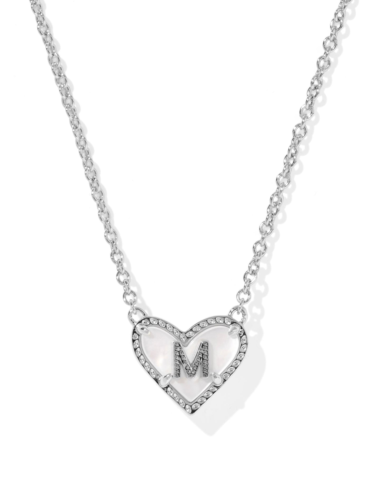 Kendra Scott Heart Letter Short Pendant Necklace