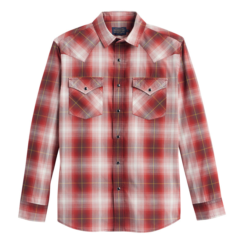 Pendleton Frontier Shirt BRICK/WHITE PLAID