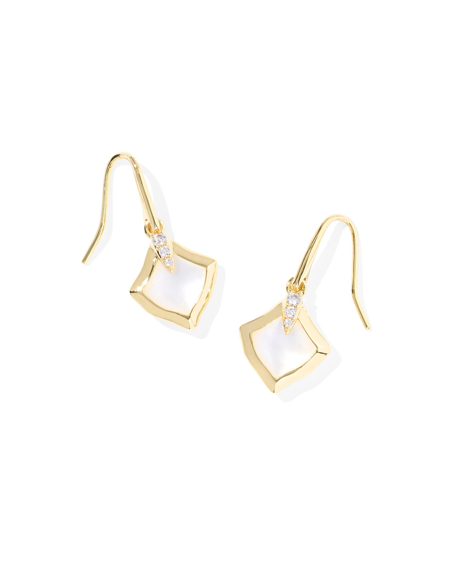 Kendra Scott JOELLE SMALL DROP EARRINGS GOLD (Azalea Illusion or Chartreuse Green or Ivory Mother of Pearl)