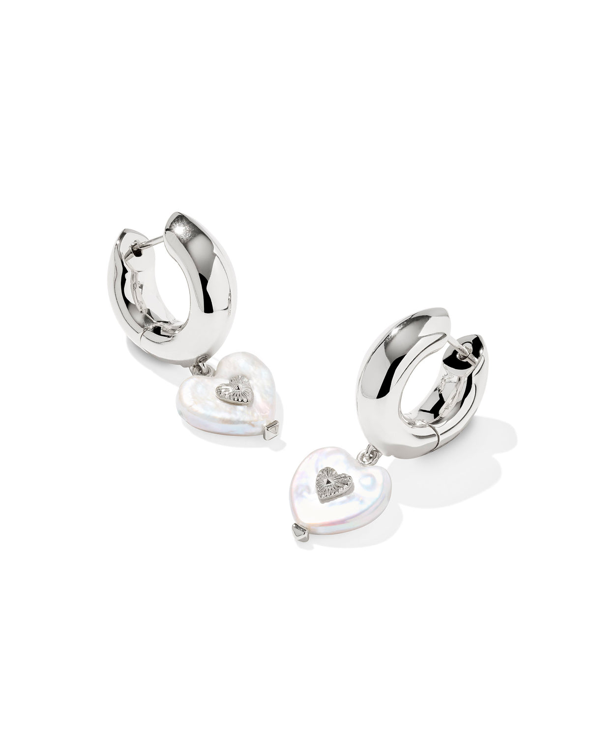 Kendra Scott SASHA HEART HUGGIE EARRINGS- Gold or Silver