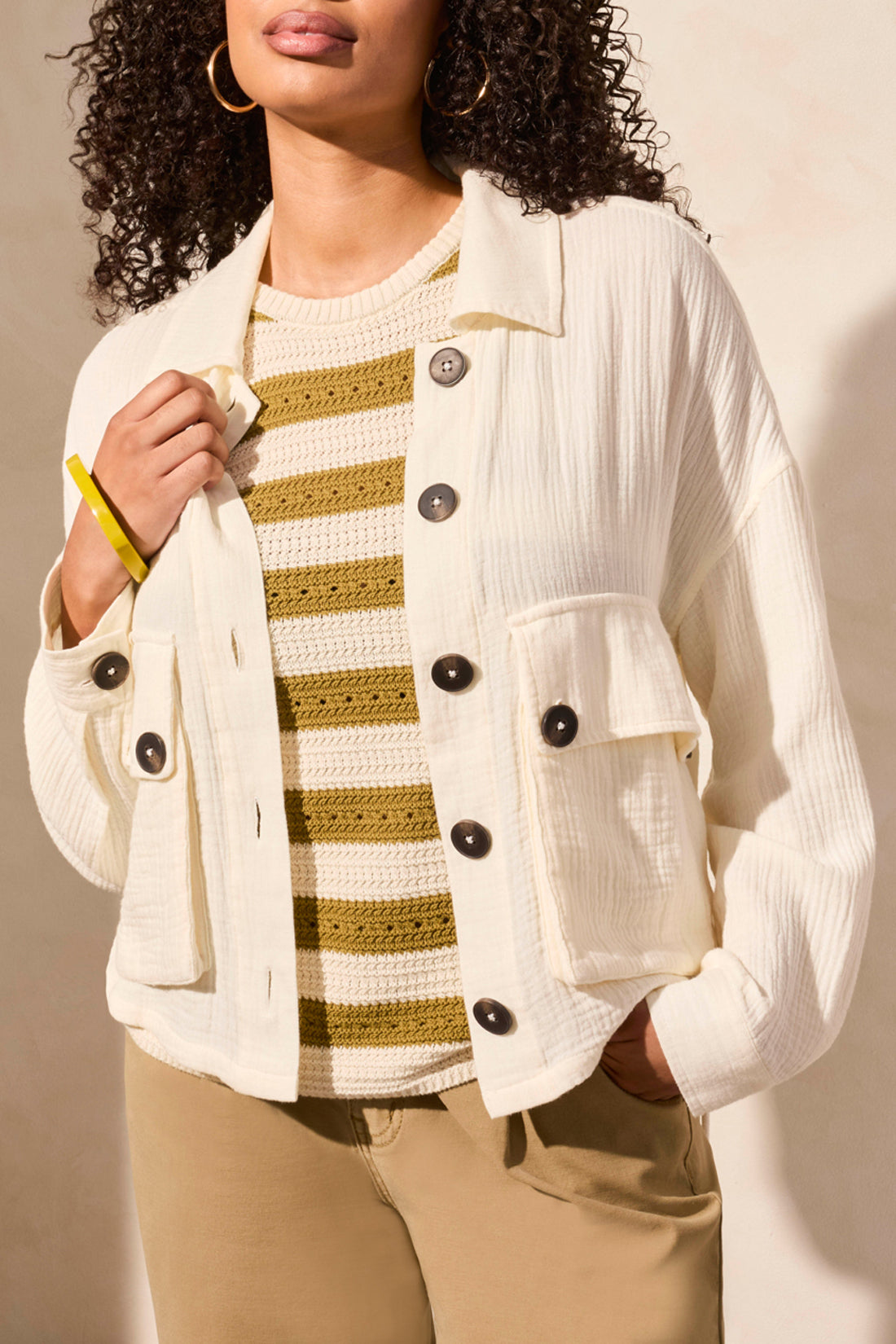 TRIBAL JACKET With BACK ADJUSTMENT in Black or CocoMilk
