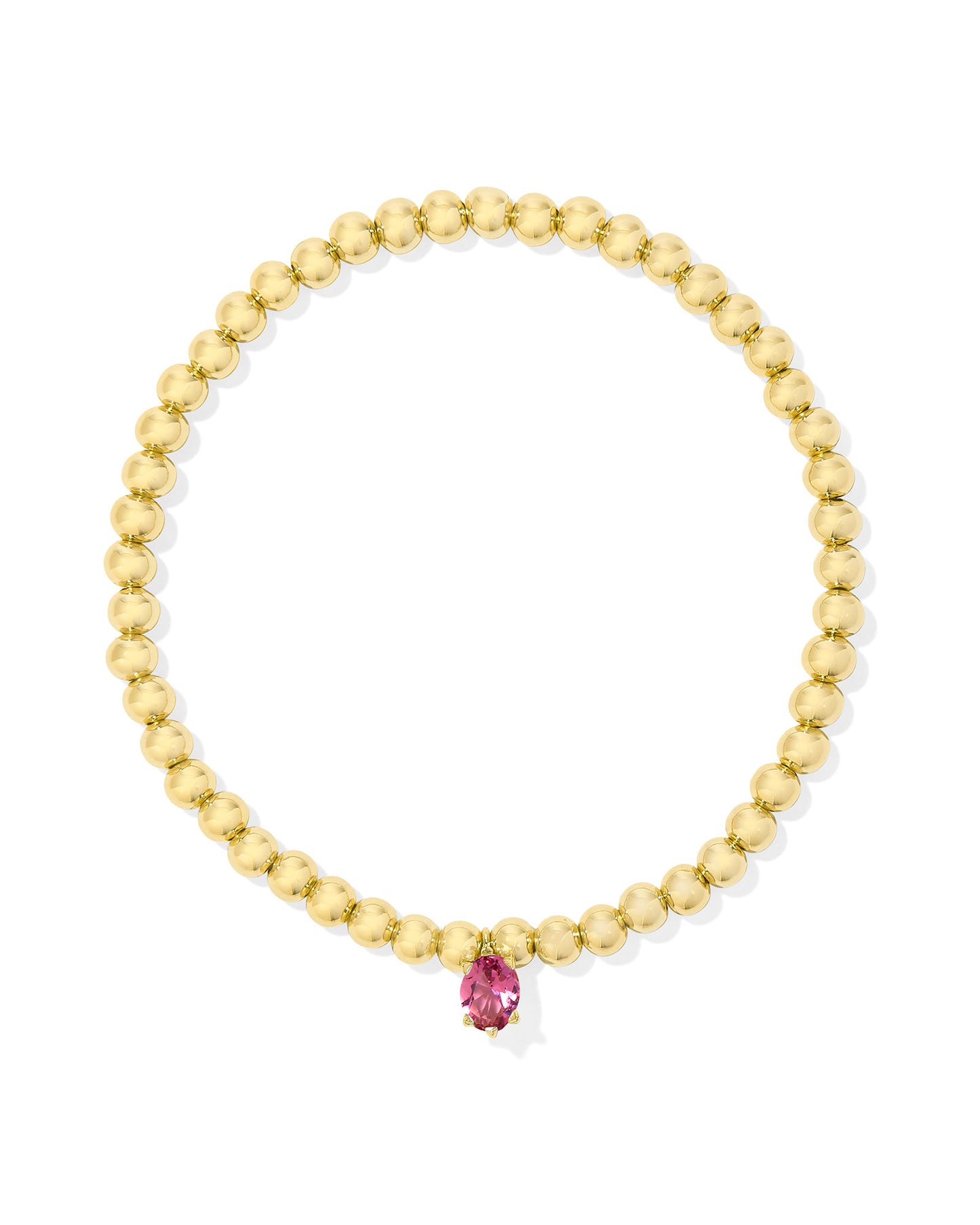 Kendra Scott CAILIN STRETCH BRACELET GOLD PINK CRYSTAL