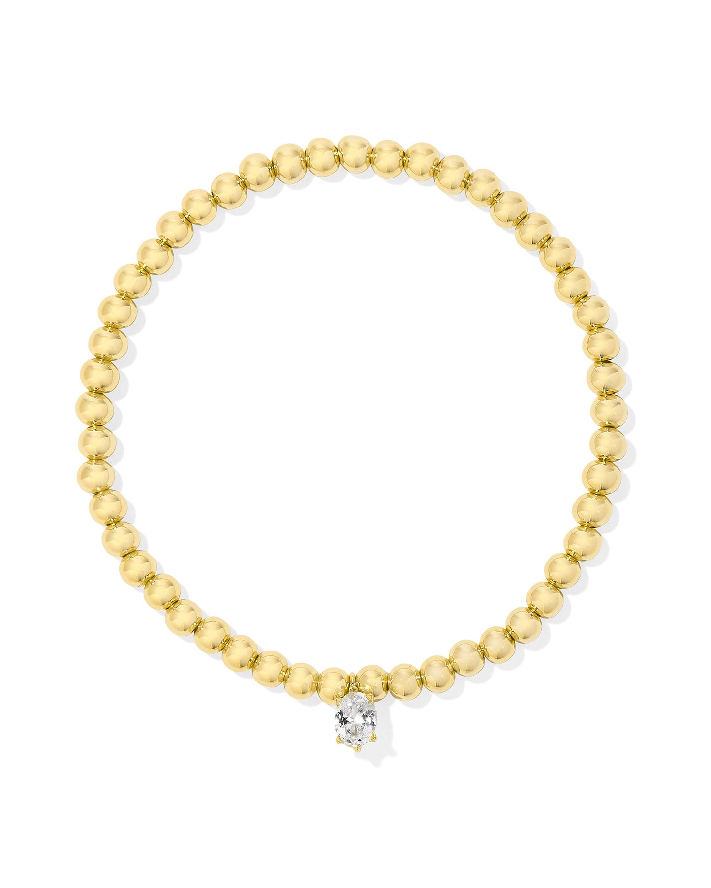 Kendra Scott CAILIN STRETCH BRACELET GOLD WHITE CRYSTAL