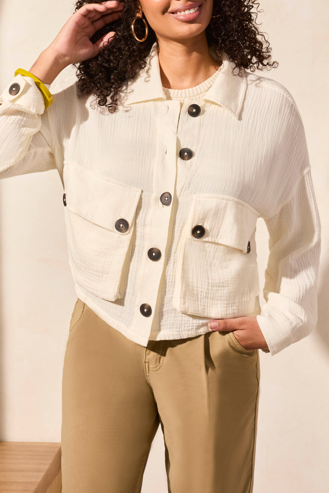TRIBAL JACKET With BACK ADJUSTMENT in Black or CocoMilk