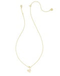 Kendra Scott DOLLY PARTON ARI HEART MUSIC NOTE SHORT GOLD PENDANT NECKLACE