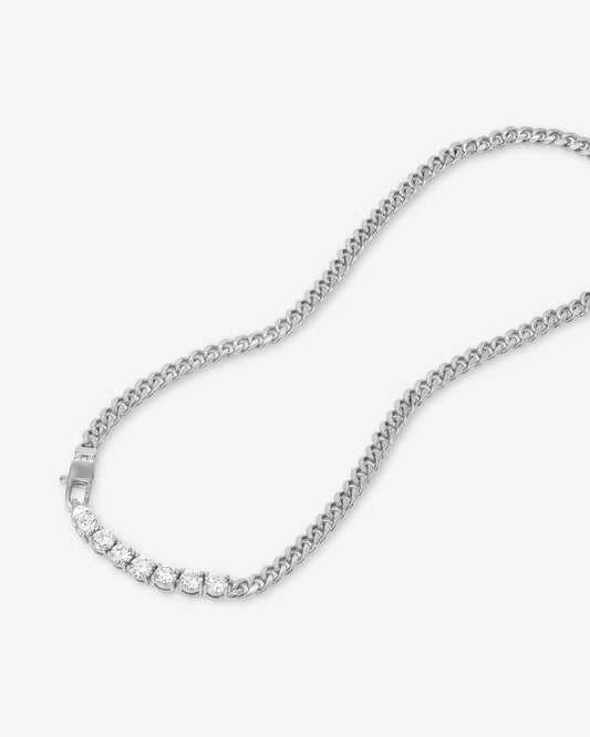 Melinda Maria Baby Julian Loves Diamonds Necklace in Silver
