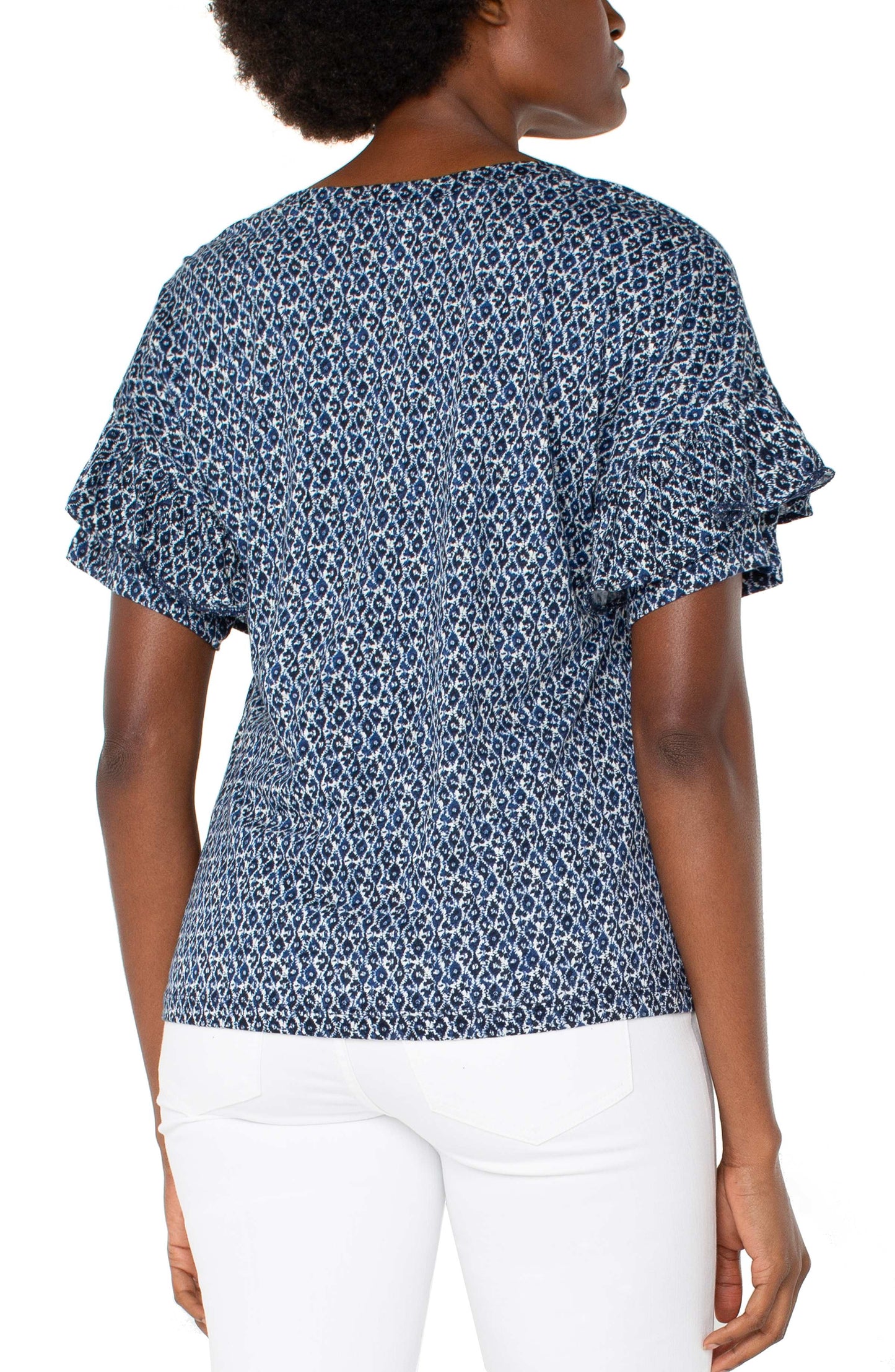 Liverpool 1/2 Sleeve Drop Shoulder With Ruffle