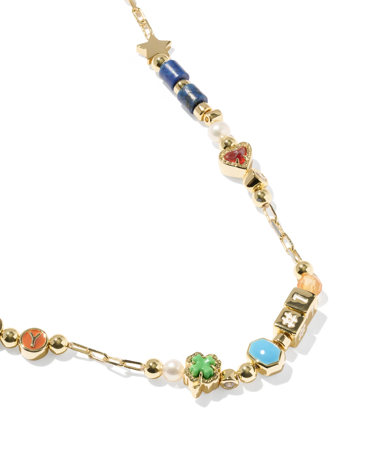 Kendra Scott LACEY STRAND NECKLACE GOLD MULTI MIX