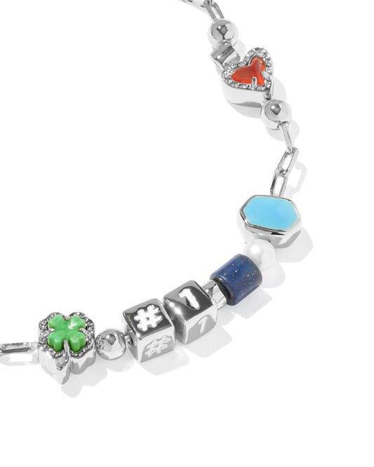 Kendra Scott LACEY DELICATE CHAIN BRACELET SILVER MULTI MIX