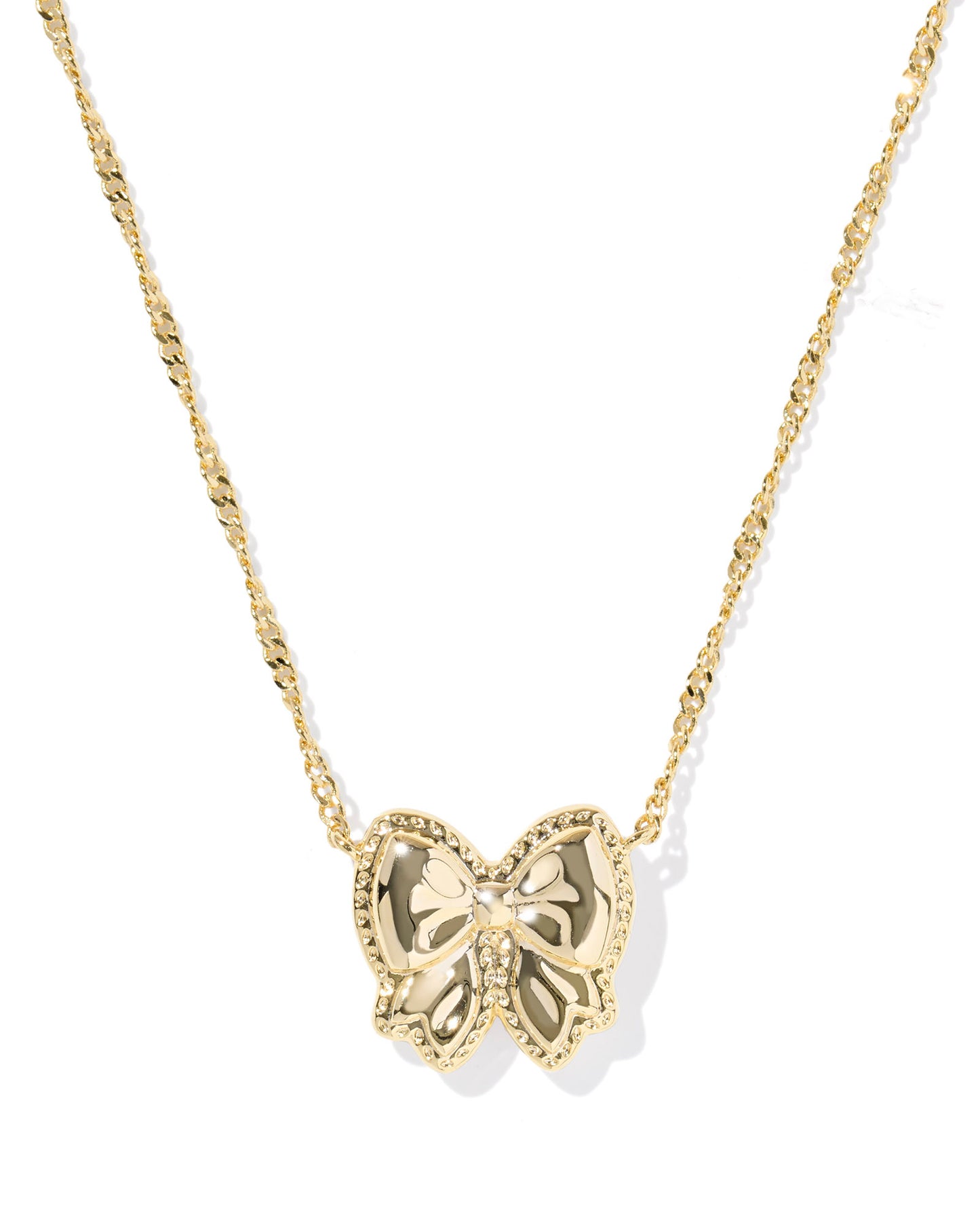 Kendra Scott HALEY BOW SHORT PENDANT NECKLACE GOLD IVORY or BLUSH IVORY MOTHER OF PEARL