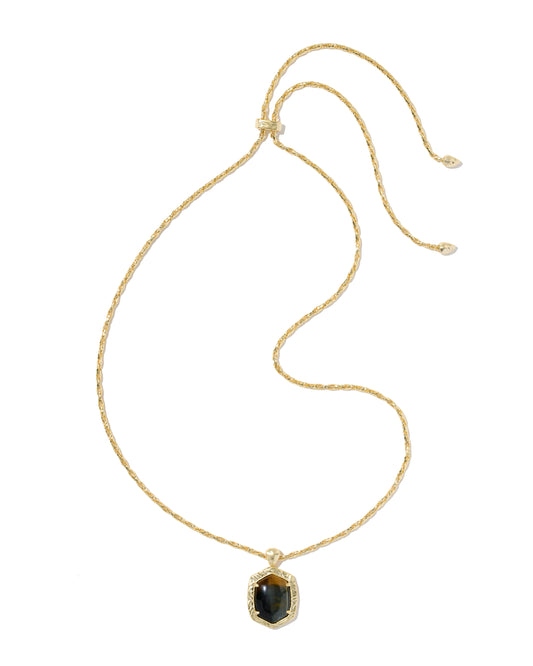 Kendra Scott TIGER STRIPED DAPHNE SMALL LONG PENDANT NECKLACE