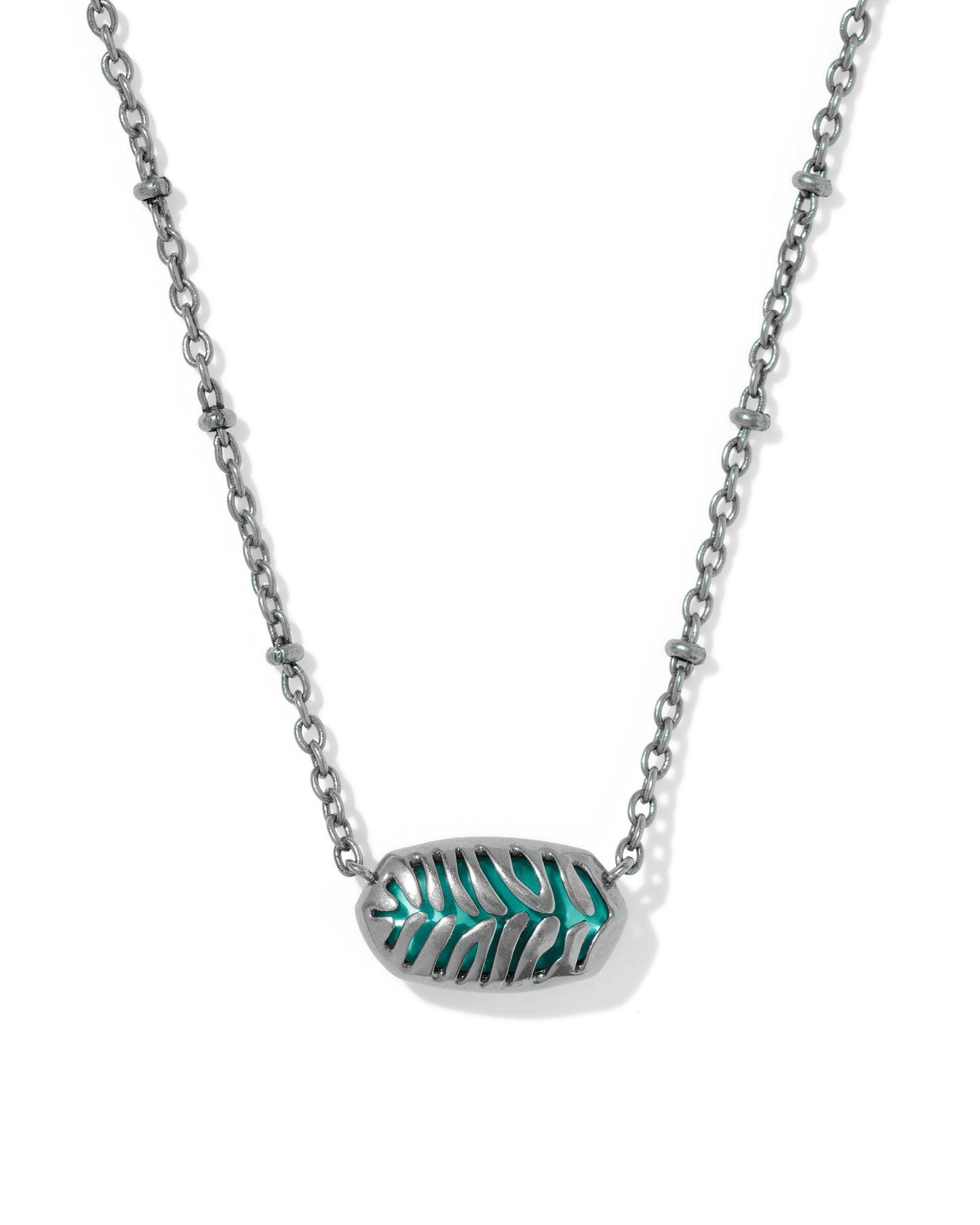 Kendra Scott TIGER STRIPED ELISA SHORT PENDANT NECKLACE