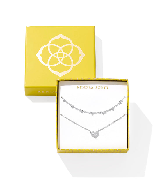 Kendra Scott ARI & HAVEN HEART NECKLACE GIFT SET (Gold or Silver)