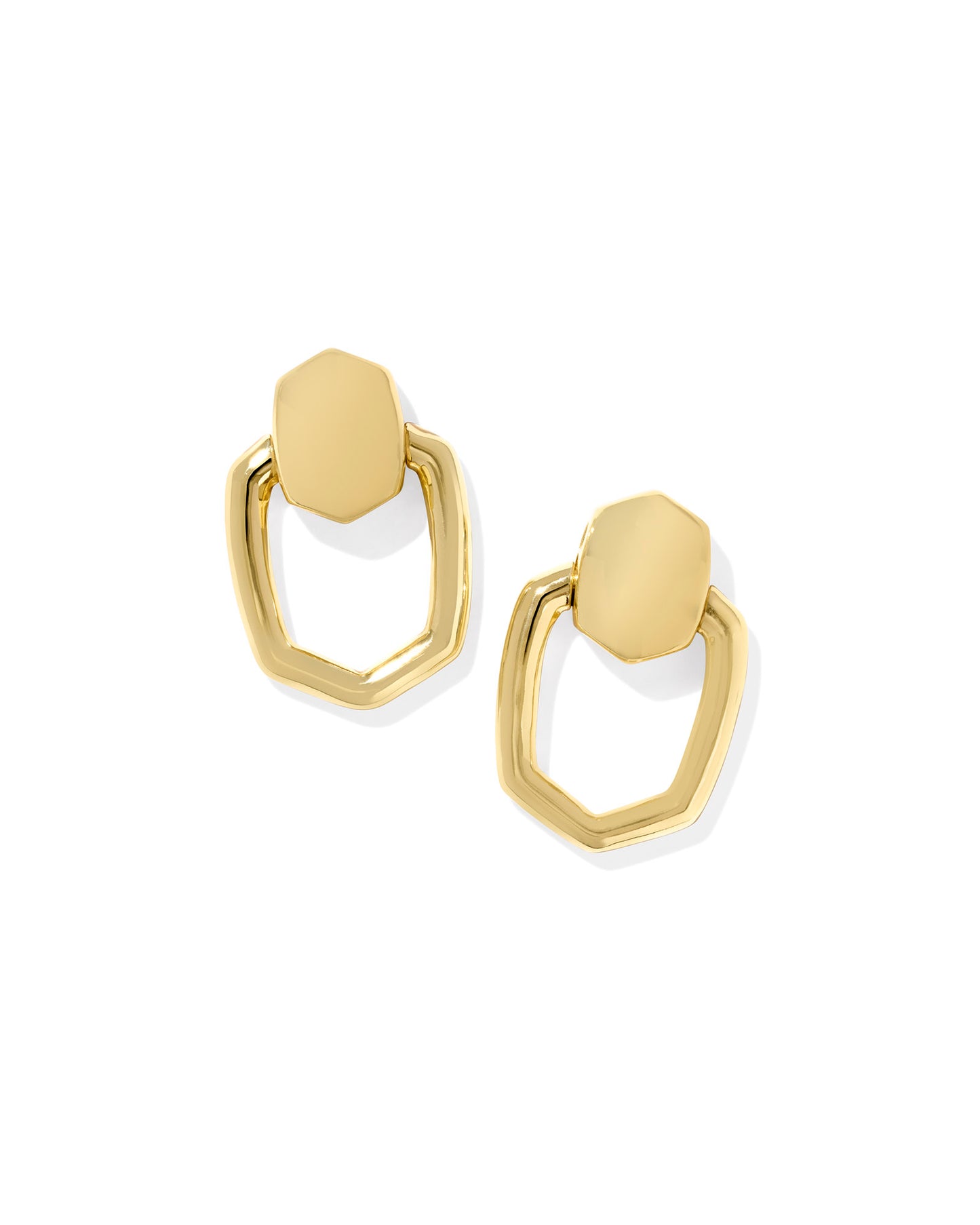 Kendra Scott Kaia Open Frame Earrings (Gold or Silver)