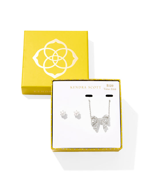 Kendra Scott KRISTA BOW AND ASHTON GIFT SET Gold or Silver