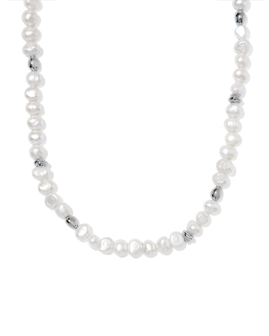 GABRIELLA PEARL STRAND NECKLACE GOLD or SILVER