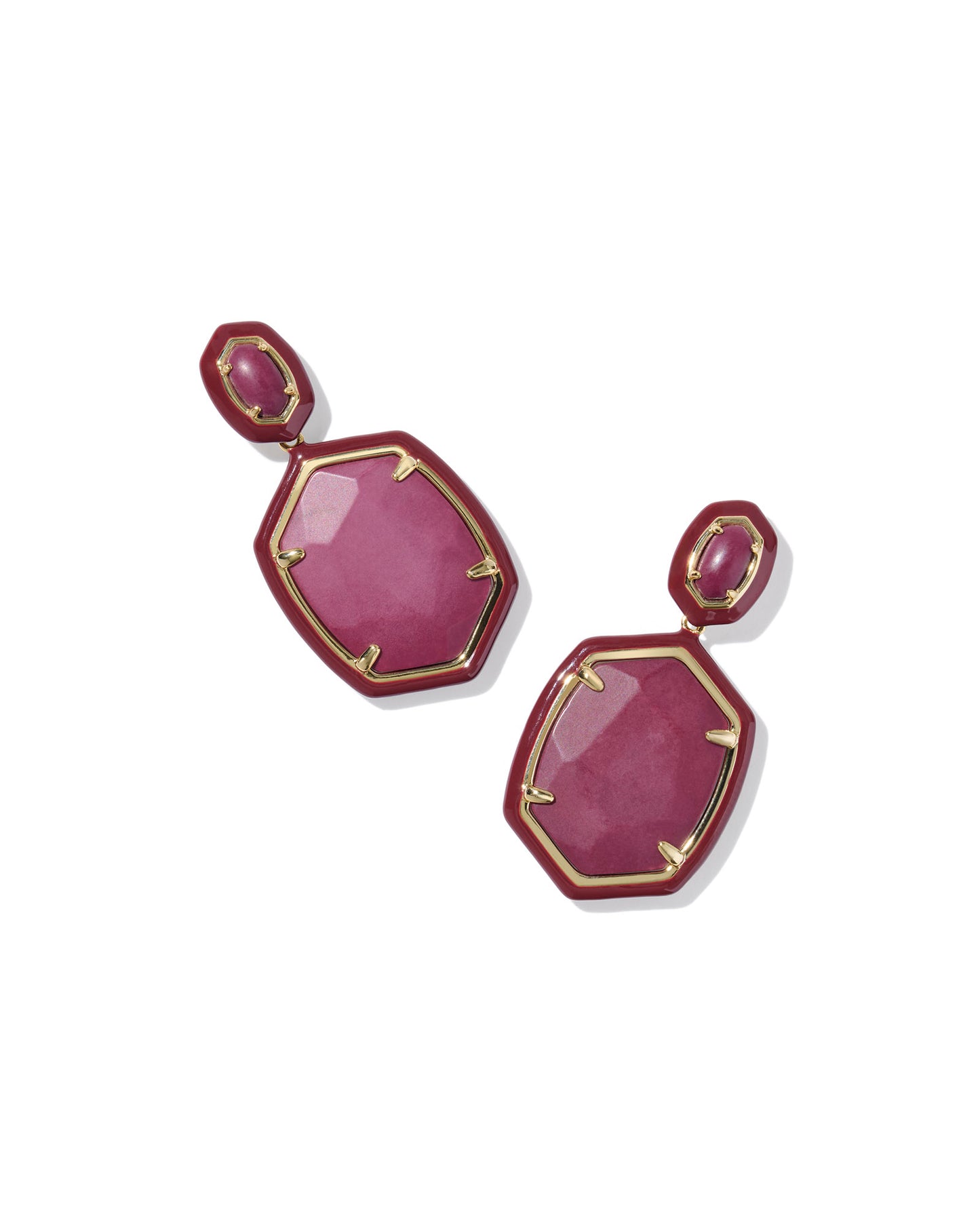 Kendra Scott DAPHNE ENAMEL FRAME DROP EARRINGS (5 color choices)