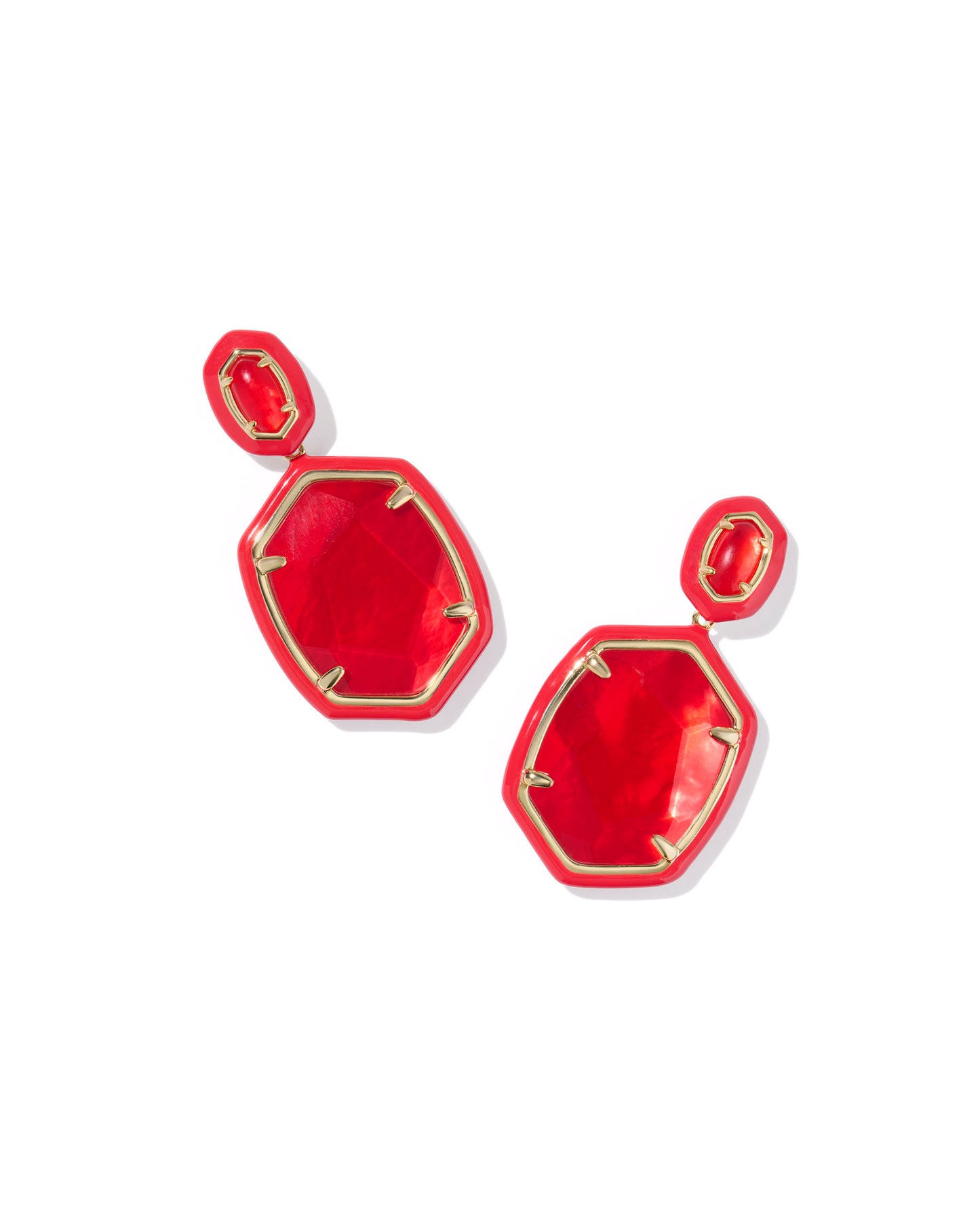 Kendra Scott DAPHNE ENAMEL FRAME DROP EARRINGS (5 color choices)