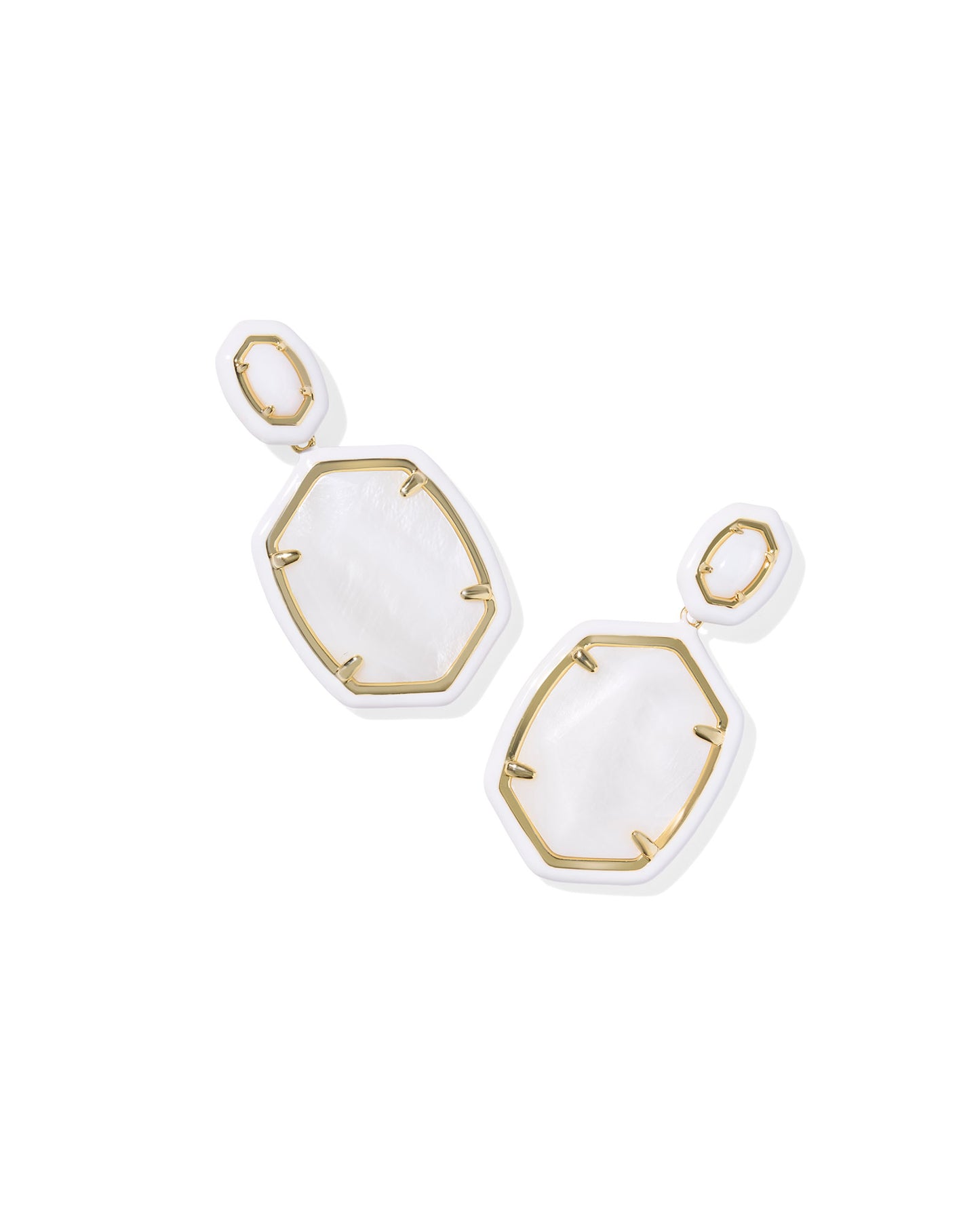 Kendra Scott DAPHNE ENAMEL FRAME DROP EARRINGS (5 color choices)