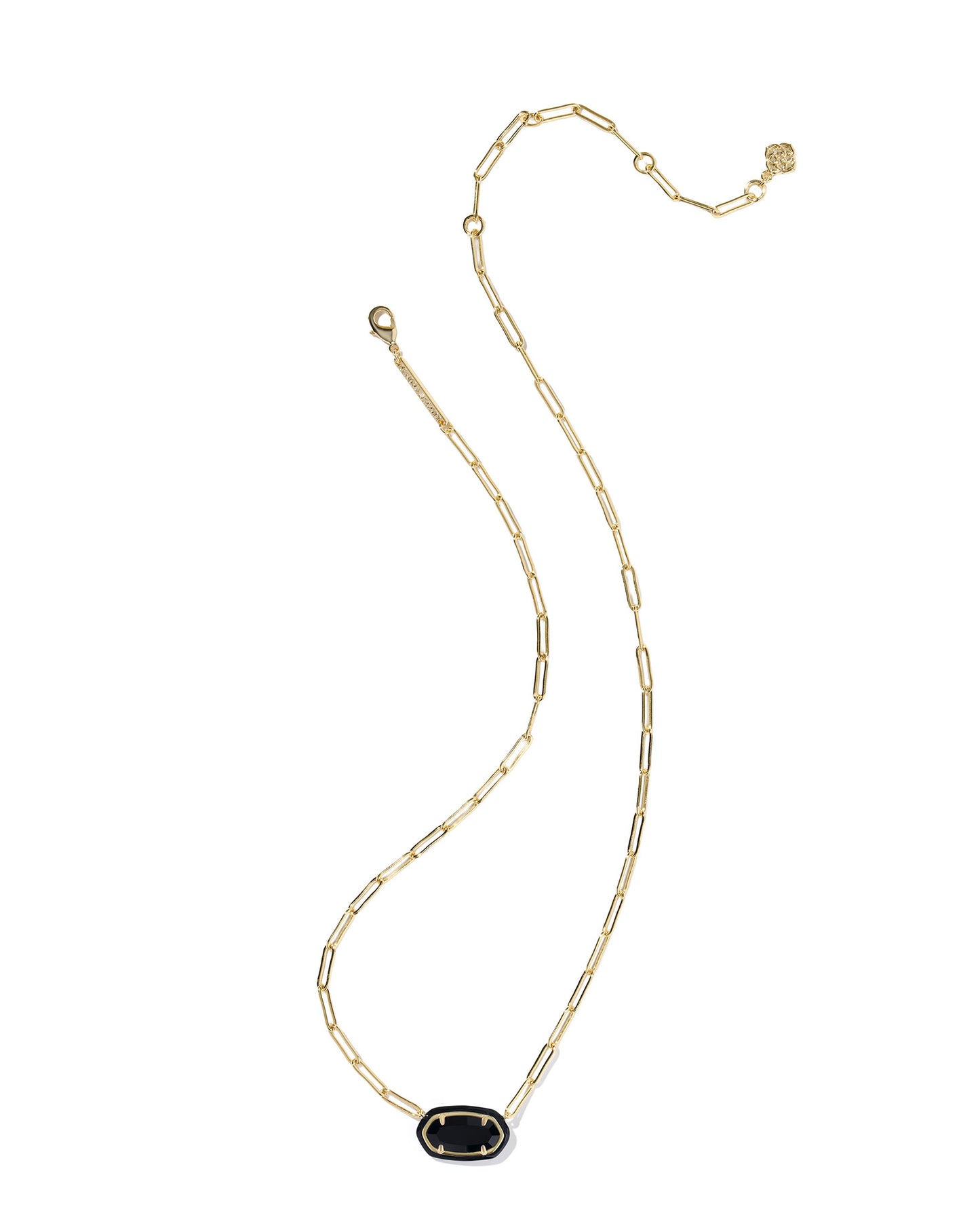 Kendra Scott ELISA ENAMEL FRAME PAPERCLIP NECKLACE