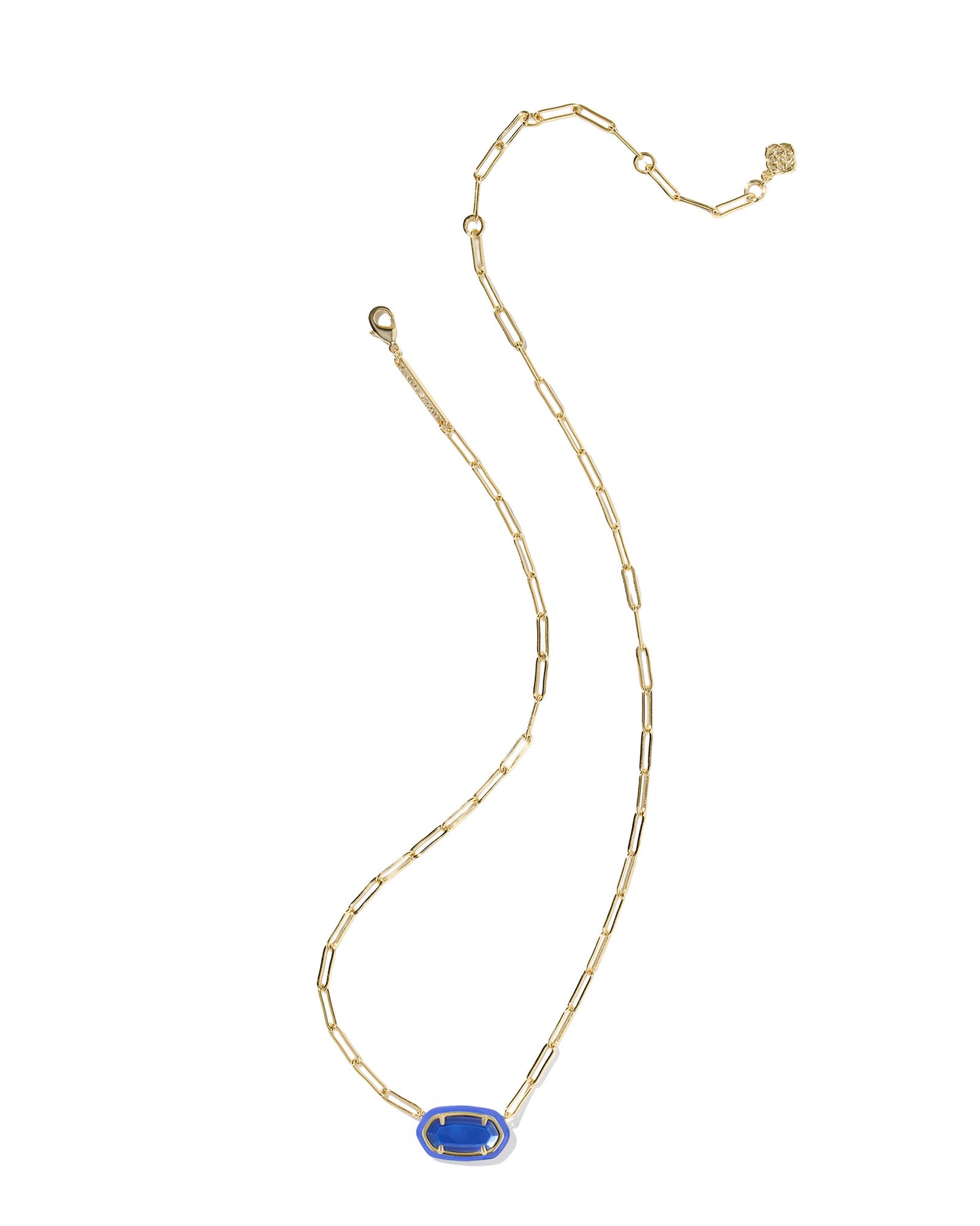 Kendra Scott ELISA ENAMEL FRAME PAPERCLIP NECKLACE