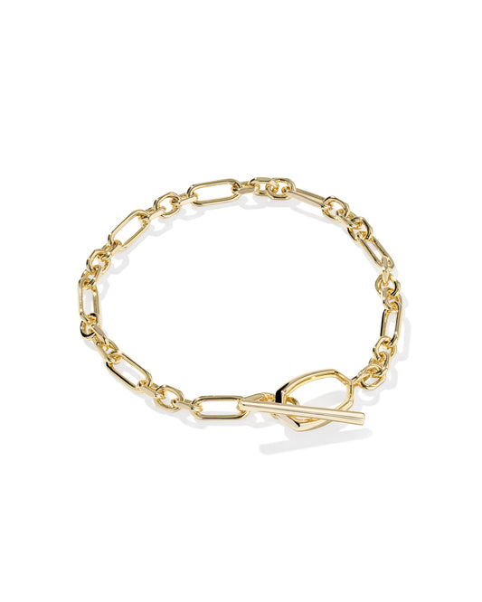 Kendra Scott Sylvia Metal Link Chain Bracelet (Gold or Silver)
