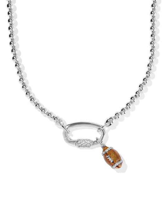 Kendra Scott FOOTBALL METAL STRAND NECKLACE (GOLD or SILVER)