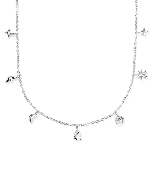 Kendra Scott HALLOWEEN STRAND NECKLACE SILVER MULTI MIX