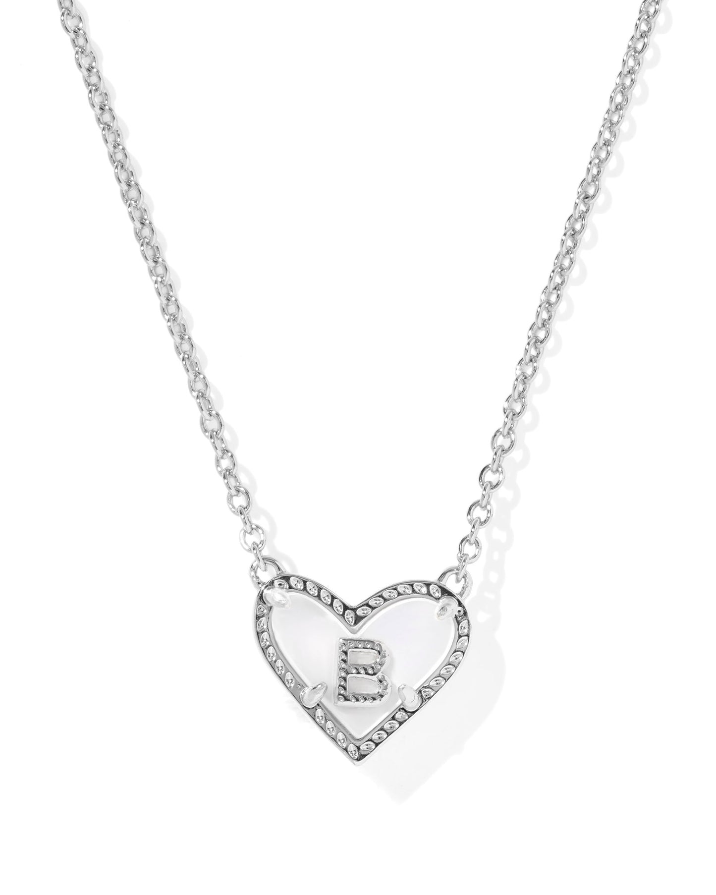 Kendra Scott Heart Letter Short Pendant Necklace