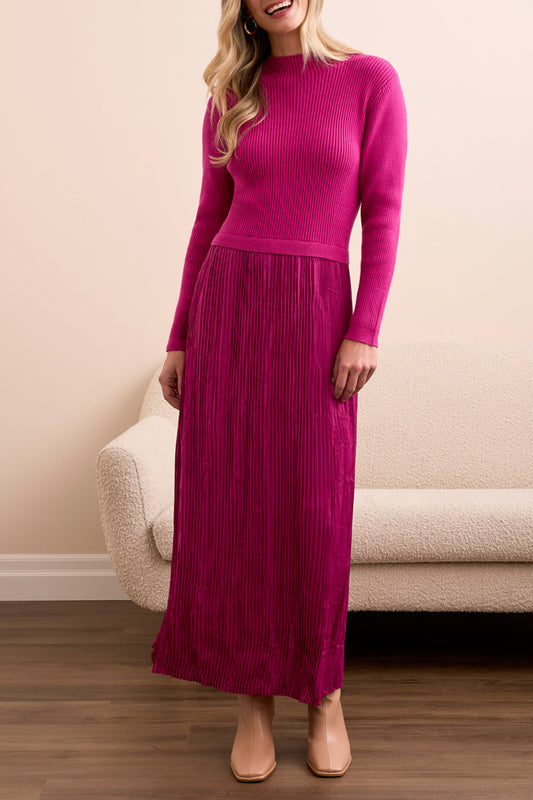 TRIBAL TWOFER MAXI DRESS with LINING