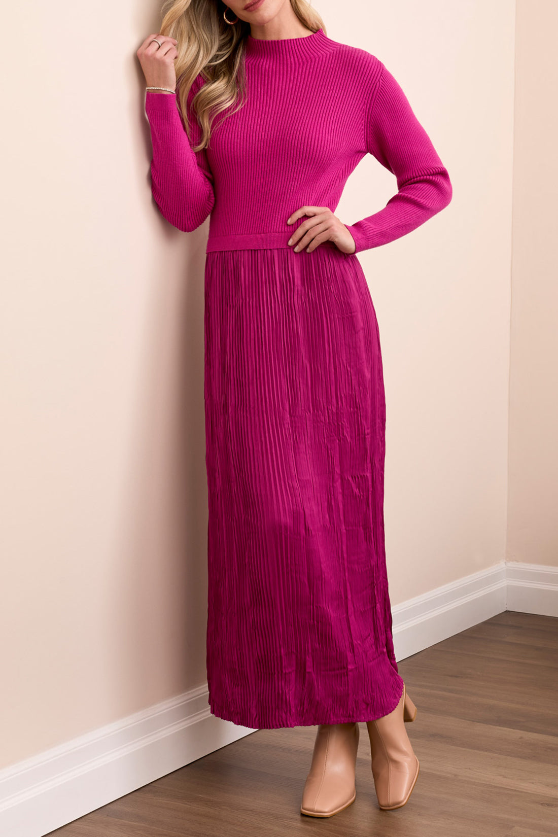TRIBAL TWOFER MAXI DRESS with LINING