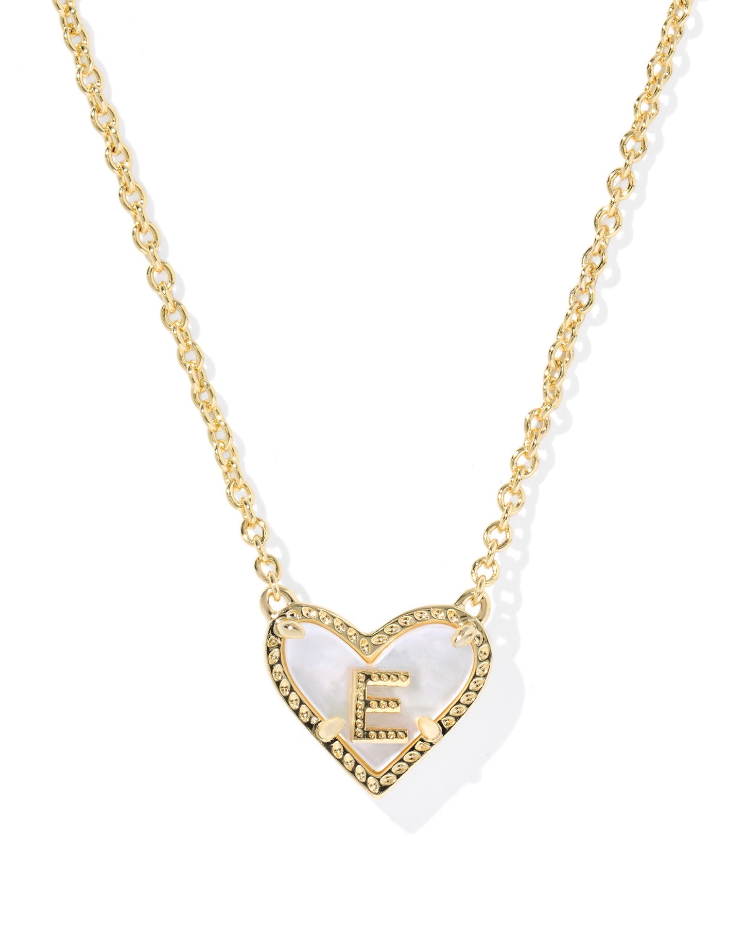 Kendra Scott Heart Letter Short Pendant Necklace