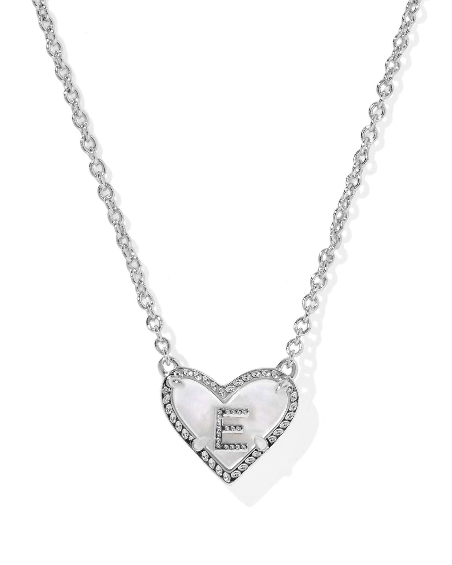 Kendra Scott Heart Letter Short Pendant Necklace
