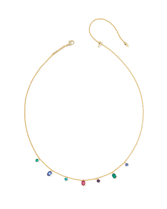 Kendra Scott CAILIN DELICATE STRAND NECKLACE GOLD MULTI MIX