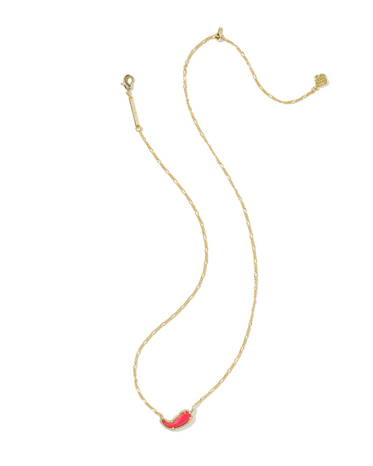 Kendra Scott CHILI PEPPER SHORT PENDANT NECKLACE