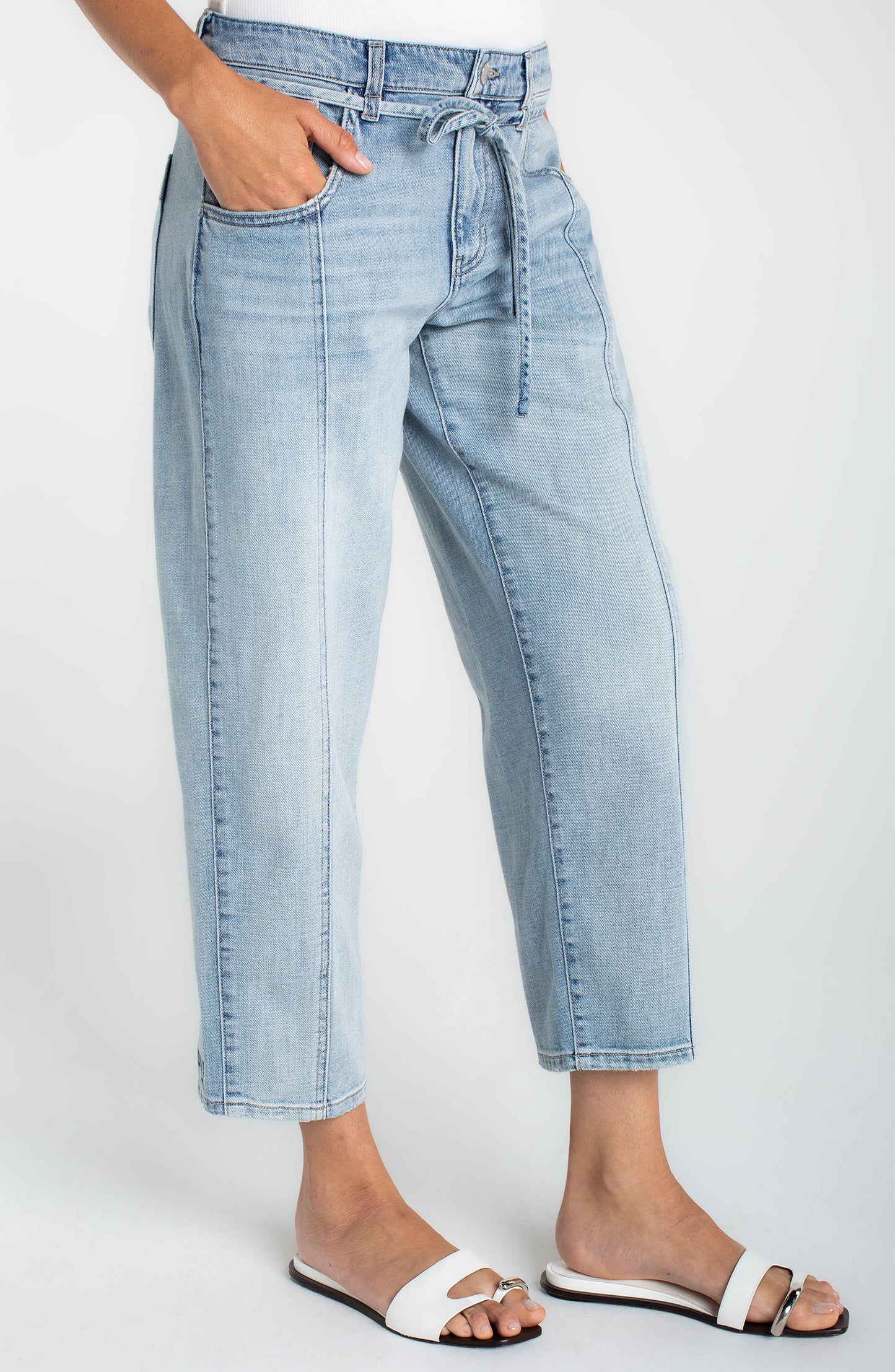 Liverpool beach comber w/ self belt 26' inseam